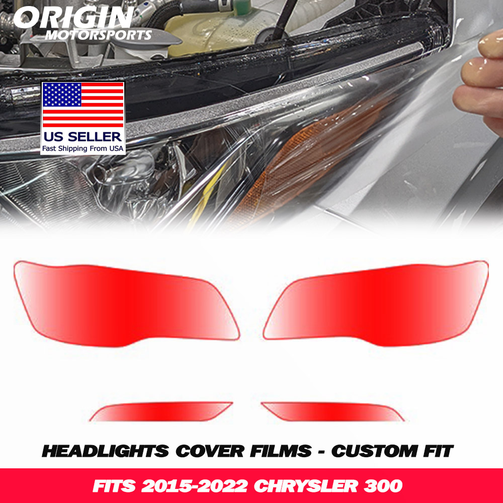 2015-2022 Chrysler 300 Precut Headlight PPF Clear Paint Protection Film Kit