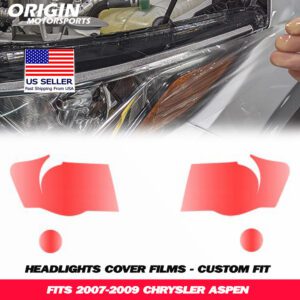 2007-2009 Chrysler ASPEN Precut Headlight PPF Clear Paint Protection Film Kit 2007-2009 Chrysler ASPEN Precut Headlight PPF Clear Paint Protection Film Kit