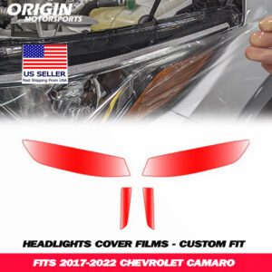 2017-2022 Chevrolet CAMARO Precut Headlight PPF Clear Paint Protection Film Kit 2017-2022 Chevrolet CAMARO Precut Headlight PPF Clear Paint Protection Film Kit