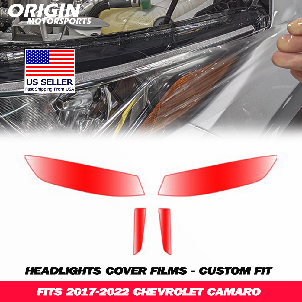2017-2022 Chevrolet CAMARO Precut Headlight PPF Clear Paint Protection Film Kit