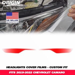 2019-2022 Chevrolet CAMARO Precut Headlight PPF Clear Paint Protection Film Kit 2019-2022 Chevrolet CAMARO Precut Headlight PPF Clear Paint Protection Film Kit