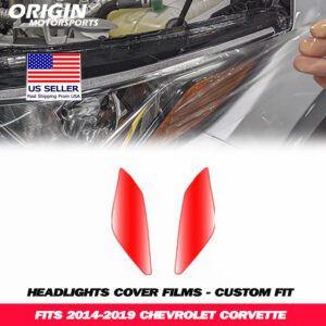 2014-2019 Chevrolet CORVETTE Precut Headlight PPF Clear Paint Protection Film Kit 2014-2019 Chevrolet CORVETTE Precut Headlight PPF Clear Paint Protection Film Kit