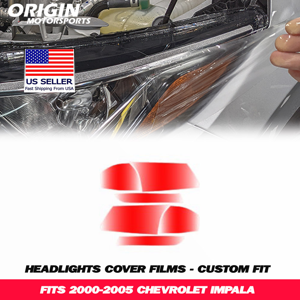 2000-2005 Chevrolet IMPALA Precut Headlight PPF Clear Paint Protection Film Kit 2000-2005 Chevrolet IMPALA Precut Headlight PPF Clear Paint Protection Film Kit