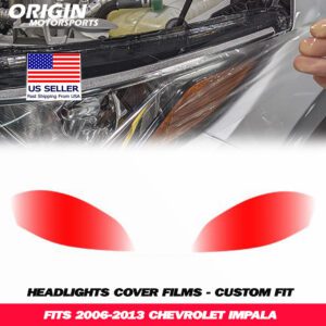 2006-2013 Chevrolet IMPALA Precut Headlight PPF Clear Paint Protection Film Kit 2006-2013 Chevrolet IMPALA Precut Headlight PPF Clear Paint Protection Film Kit