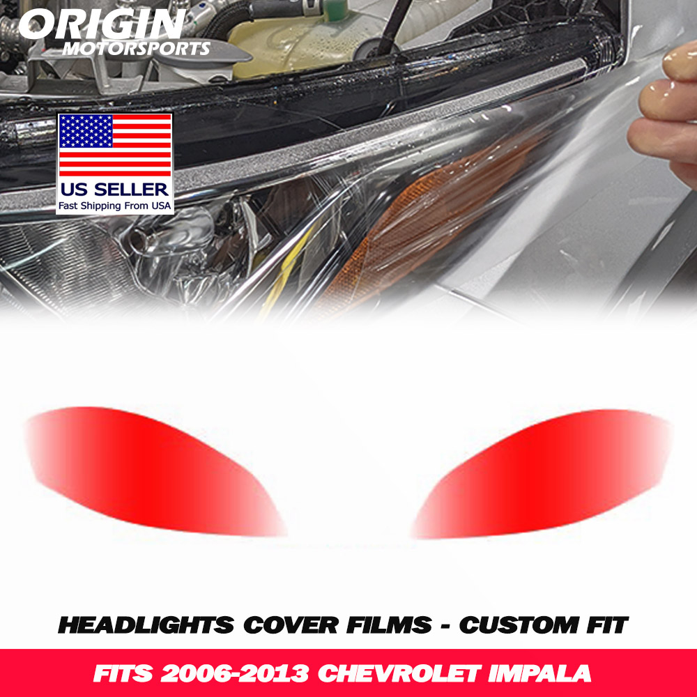 2006-2013 Chevrolet IMPALA Precut Headlight PPF Clear Paint Protection Film Kit 2006-2013 Chevrolet IMPALA Precut Headlight PPF Clear Paint Protection Film Kit