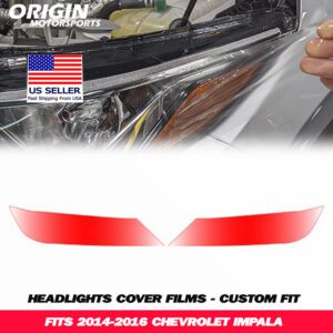 2014-2016 Chevrolet IMPALA Precut Headlight PPF Clear Paint Protection Film Kit 2014-2016 Chevrolet IMPALA Precut Headlight PPF Clear Paint Protection Film Kit