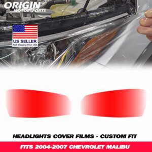2004-2007 Chevrolet MALIBU Precut Headlight PPF Clear Paint Protection Film Kit 2004-2007 Chevrolet MALIBU Precut Headlight PPF Clear Paint Protection Film Kit