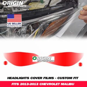 2013-2013 Chevrolet MALIBU Precut Headlight PPF Clear Paint Protection Film Kit 2013-2013 Chevrolet MALIBU Precut Headlight PPF Clear Paint Protection Film Kit