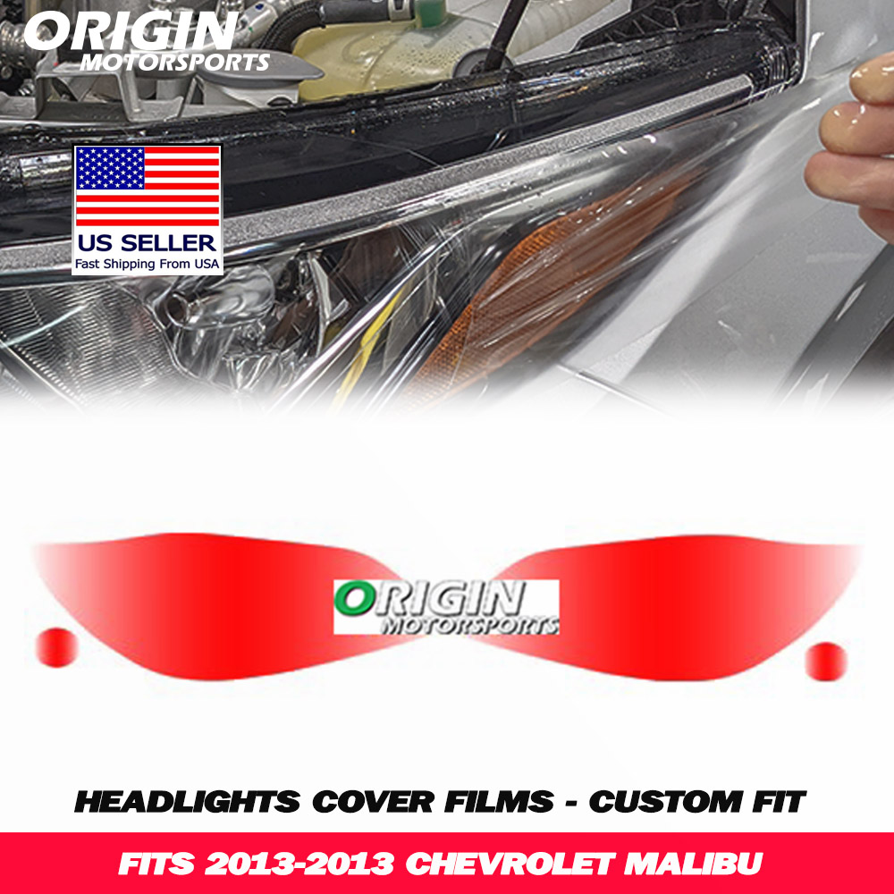 2013-2013 Chevrolet MALIBU Precut Headlight PPF Clear Paint Protection Film Kit 2013-2013 Chevrolet MALIBU Precut Headlight PPF Clear Paint Protection Film Kit