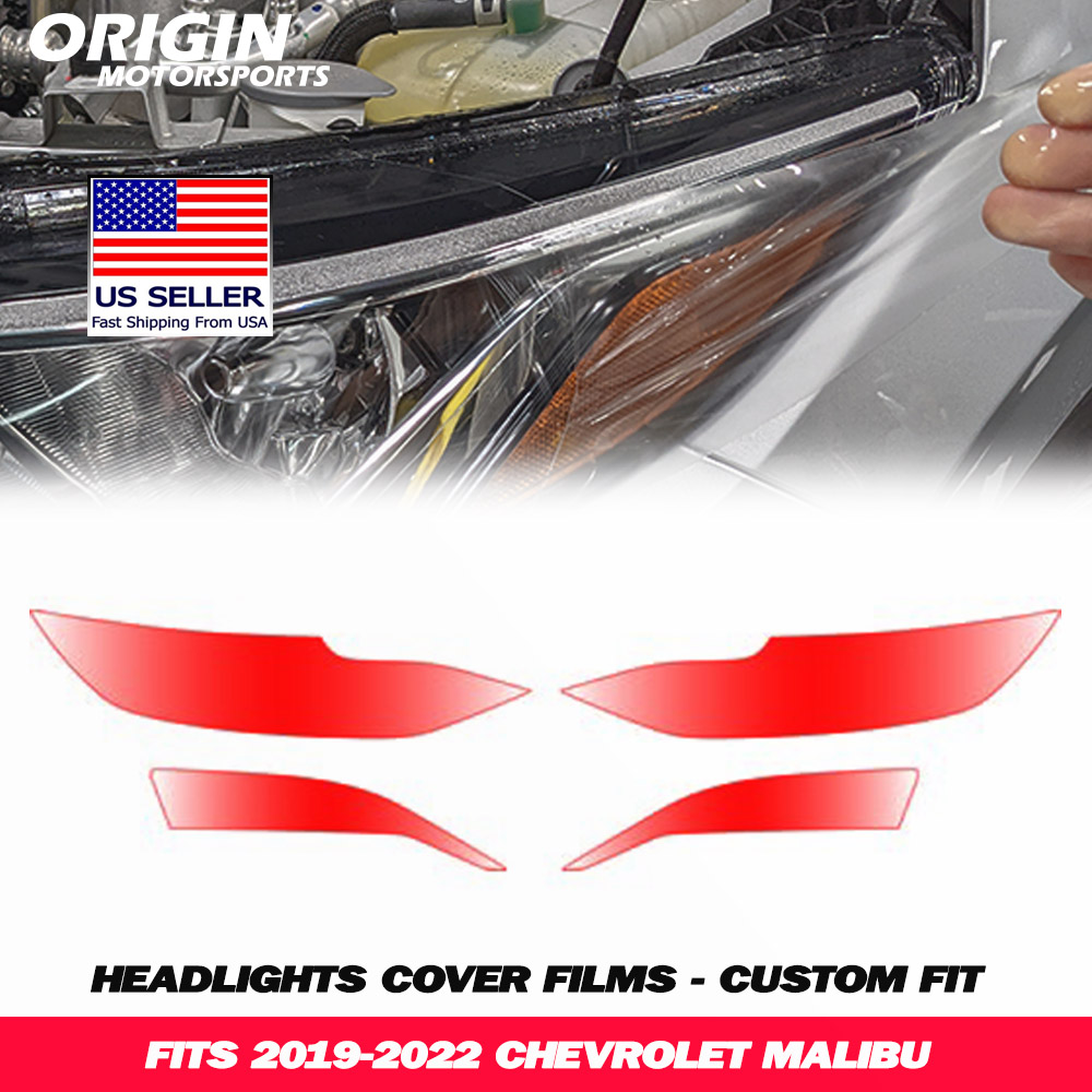 2019-2022 Chevrolet MALIBU Precut Headlight PPF Clear Paint Protection Film Kit