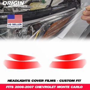 2006-2007 Chevrolet MONTE CARLO Precut Headlight PPF Clear Paint Protection Film Kit 2006-2007 Chevrolet MONTE CARLO Precut Headlight PPF Clear Paint Protection Film Kit