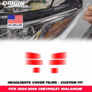 2004-2006 Chevrolet AVALANCHE Precut Headlight PPF Clear Paint Protection Film Kit 2004-2006 Chevrolet AVALANCHE Precut Headlight PPF Clear Paint Protection Film Kit