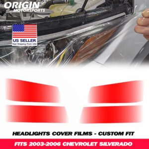 2003-2006 Chevrolet SILVERADO Precut Headlight PPF Clear Paint Protection Film Kit 2003-2006 Chevrolet SILVERADO Precut Headlight PPF Clear Paint Protection Film Kit