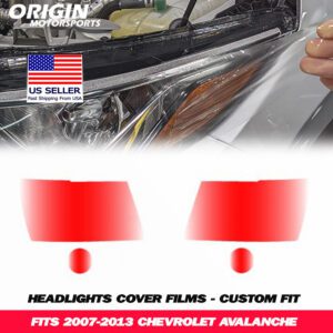 2007-2013 Chevrolet AVALANCHE Precut Headlight PPF Clear Paint Protection Film Kit 2007-2013 Chevrolet AVALANCHE Precut Headlight PPF Clear Paint Protection Film Kit