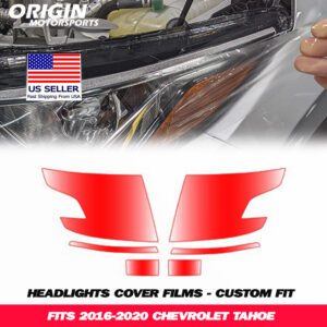 2016-2020 Chevrolet TAHOE Precut Headlight PPF Clear Paint Protection Film Kit