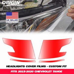 2015-2020 Chevrolet TAHOE Precut Headlight PPF Clear Paint Protection Film Kit 2015-2020 Chevrolet TAHOE Precut Headlight PPF Clear Paint Protection Film Kit