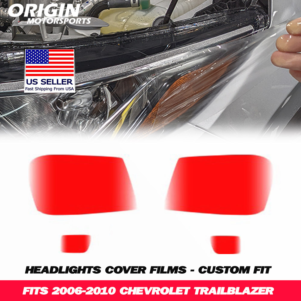 2006-2010 Chevrolet TRAILBLAZER Precut Headlight PPF Clear Paint Protection Film Kit 2006-2010 Chevrolet TRAILBLAZER Precut Headlight PPF Clear Paint Protection Film Kit
