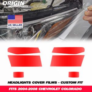 2004-2008 Chevrolet COLORADO Precut Headlight PPF Clear Paint Protection Film Kit 2004-2008 Chevrolet COLORADO Precut Headlight PPF Clear Paint Protection Film Kit