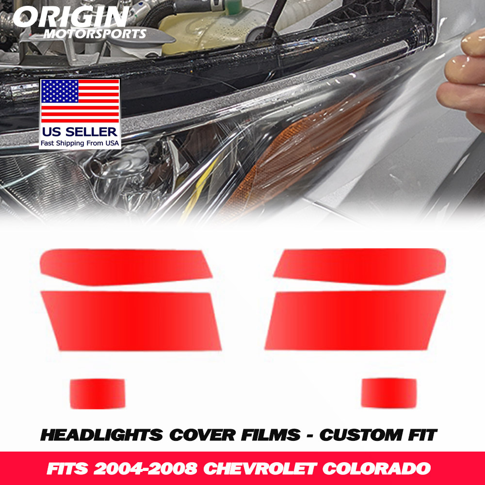 2004-2008 Chevrolet COLORADO Precut Headlight PPF Clear Paint Protection Film Kit 2004-2008 Chevrolet COLORADO Precut Headlight PPF Clear Paint Protection Film Kit