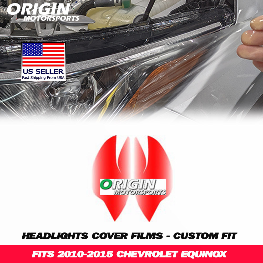 2010-2015 Chevrolet EQUINOX Precut Headlight PPF Clear Paint Protection Film Kit 2010-2015 Chevrolet EQUINOX Precut Headlight PPF Clear Paint Protection Film Kit