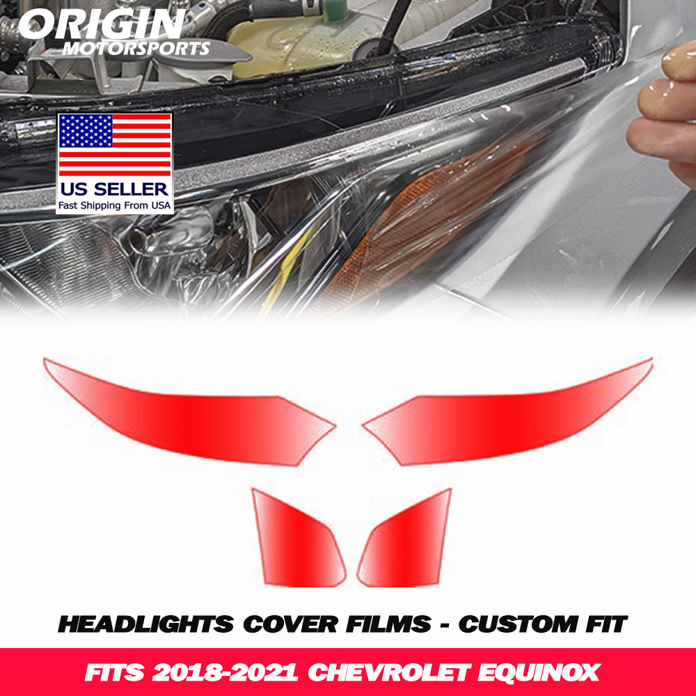 2018-2021 Chevrolet EQUINOX Precut Headlight PPF Clear Paint Protection Film Kit 2018-2021 Chevrolet EQUINOX Precut Headlight PPF Clear Paint Protection Film Kit