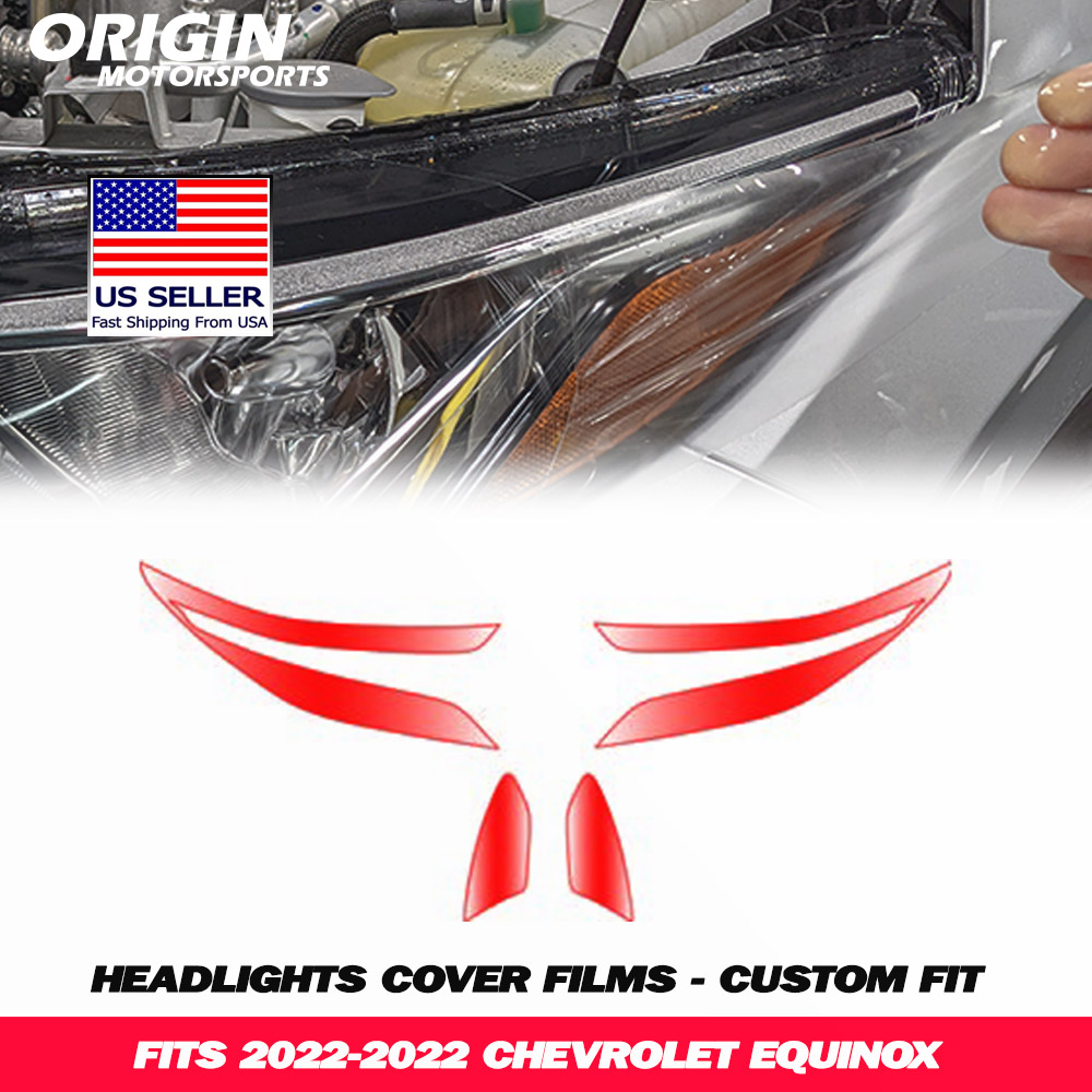 2022-2022 Chevrolet EQUINOX Precut Headlight PPF Clear Paint Protection Film Kit 2022-2022 Chevrolet EQUINOX Precut Headlight PPF Clear Paint Protection Film Kit