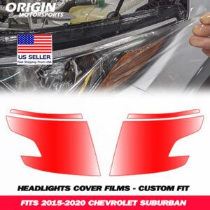 2015-2020 Chevrolet SUBURBAN Precut Headlight PPF Clear Paint Protection Film Kit 2015-2020 Chevrolet SUBURBAN Precut Headlight PPF Clear Paint Protection Film Kit