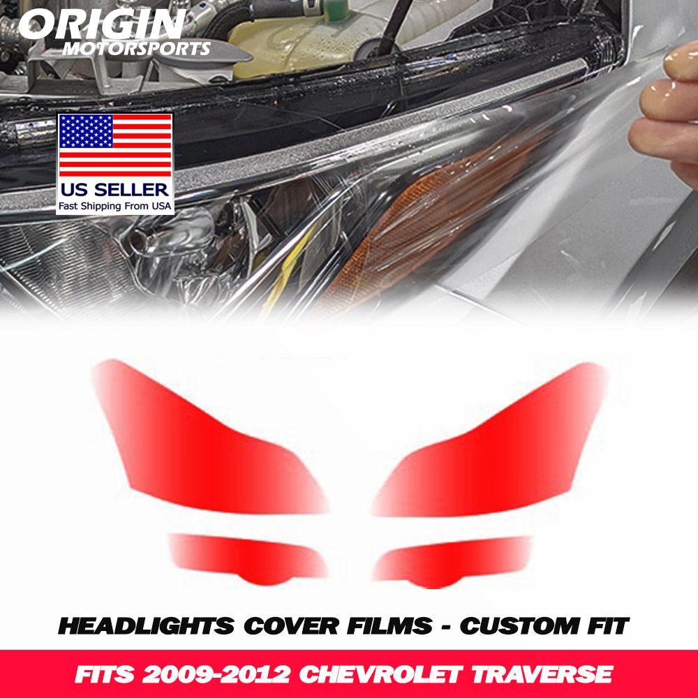 2009-2012 Chevrolet TRAVERSE Precut Headlight PPF Clear Paint Protection Film Kit