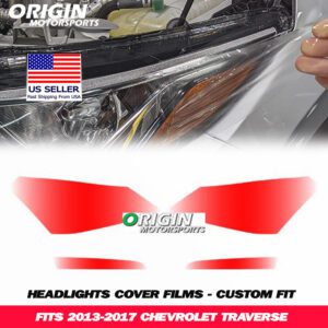 2013-2017 Chevrolet TRAVERSE Precut Headlight PPF Clear Paint Protection Film Kit 2013-2017 Chevrolet TRAVERSE Precut Headlight PPF Clear Paint Protection Film Kit