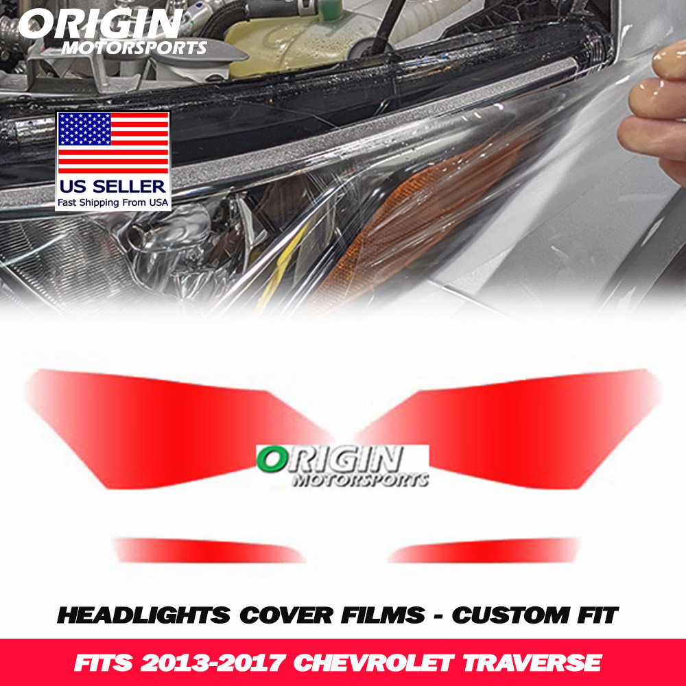 2013-2017 Chevrolet TRAVERSE Precut Headlight PPF Clear Paint Protection Film Kit 2013-2017 Chevrolet TRAVERSE Precut Headlight PPF Clear Paint Protection Film Kit