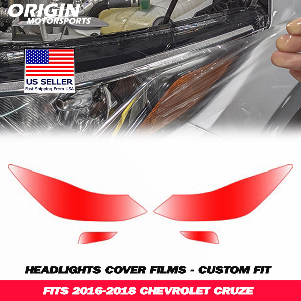 2016-2018 Chevrolet CRUZE Precut Headlight PPF Clear Paint Protection Film Kit 2016-2018 Chevrolet CRUZE Precut Headlight PPF Clear Paint Protection Film Kit