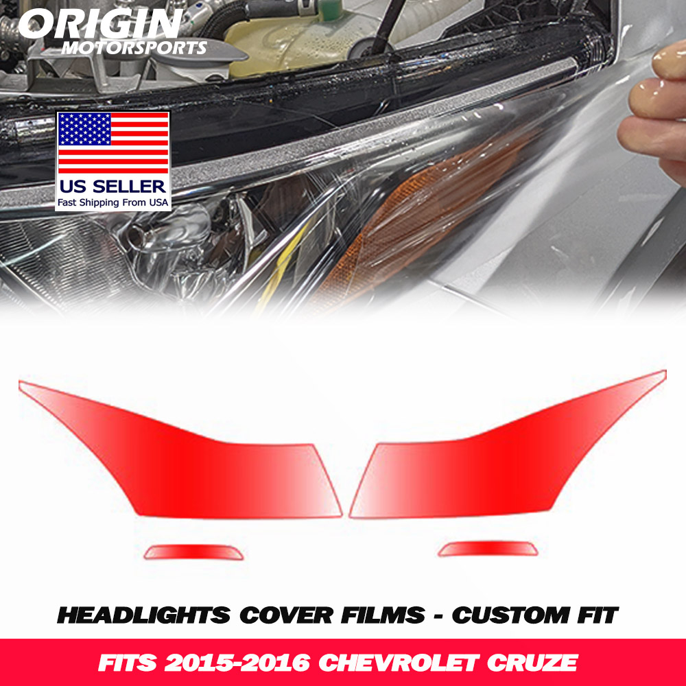 2015-2016 Chevrolet CRUZE Precut Headlight PPF Clear Paint Protection Film Kit