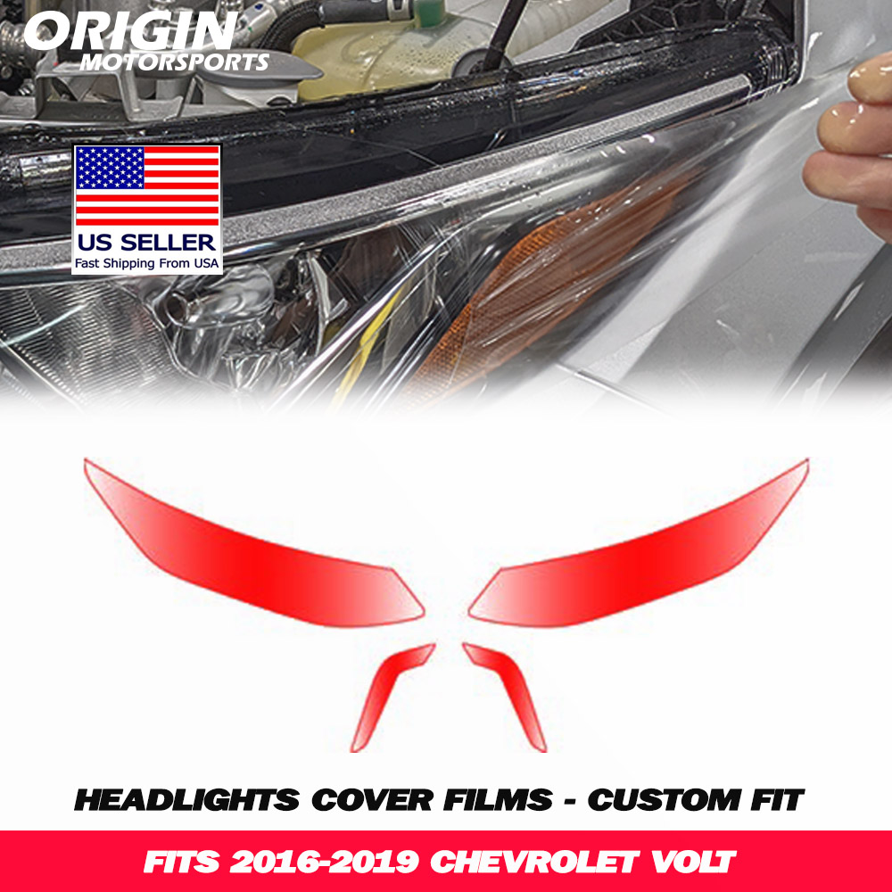 2016-2019 Chevrolet VOLT Precut Headlight PPF Clear Paint Protection Film Kit 2016-2019 Chevrolet VOLT Precut Headlight PPF Clear Paint Protection Film Kit