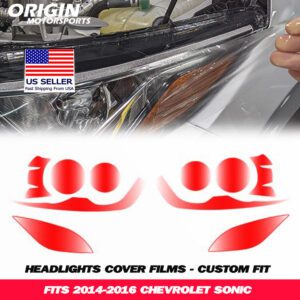2014-2016 Chevrolet SONIC Precut Headlight PPF Clear Paint Protection Film Kit 2014-2016 Chevrolet SONIC Precut Headlight PPF Clear Paint Protection Film Kit