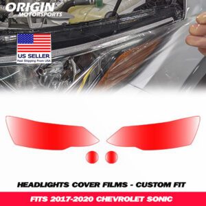 2017-2020 Chevrolet SONIC Precut Headlight PPF Clear Paint Protection Film Kit 2017-2020 Chevrolet SONIC Precut Headlight PPF Clear Paint Protection Film Kit