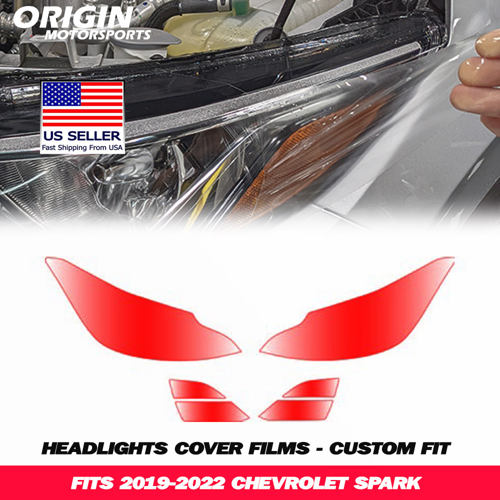 2019-2022 Chevrolet SPARK Precut Headlight PPF Clear Paint Protection Film Kit 2019-2022 Chevrolet SPARK Precut Headlight PPF Clear Paint Protection Film Kit