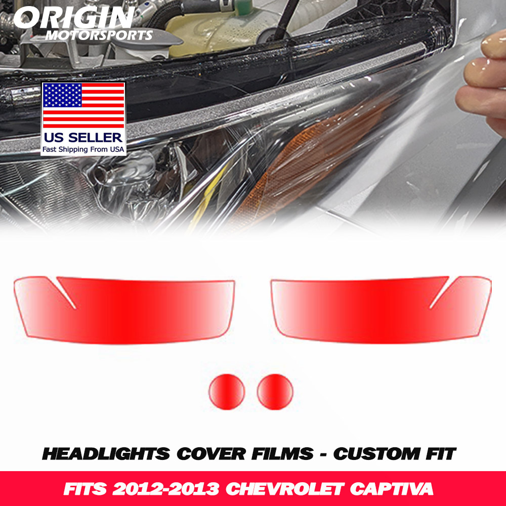 2012-2013 Chevrolet CAPTIVA Precut Headlight PPF Clear Paint Protection Film Kit 2012-2013 Chevrolet CAPTIVA Precut Headlight PPF Clear Paint Protection Film Kit