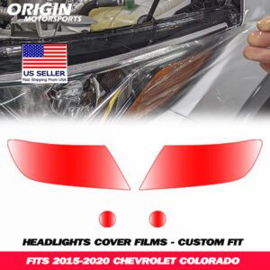 2015-2020 Chevrolet COLORADO Precut Headlight PPF Clear Paint Protection Film Kit 2015-2020 Chevrolet COLORADO Precut Headlight PPF Clear Paint Protection Film Kit