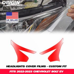 2022-2023 Chevrolet BOLT EV Precut Headlight PPF Clear Paint Protection Film Kit 2022-2023 Chevrolet BOLT EV Precut Headlight PPF Clear Paint Protection Film Kit