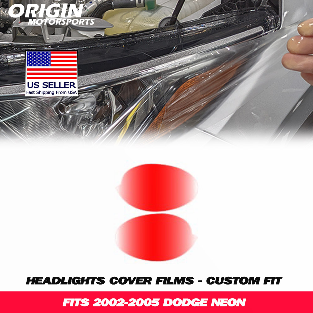 2002-2005 Dodge NEON Precut Headlight PPF Clear Paint Protection Film Kit 2002-2005 Dodge NEON Precut Headlight PPF Clear Paint Protection Film Kit