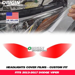 2013-2017 Dodge VIPER Precut Headlight PPF Clear Paint Protection Film Kit 2013-2017 Dodge VIPER Precut Headlight PPF Clear Paint Protection Film Kit