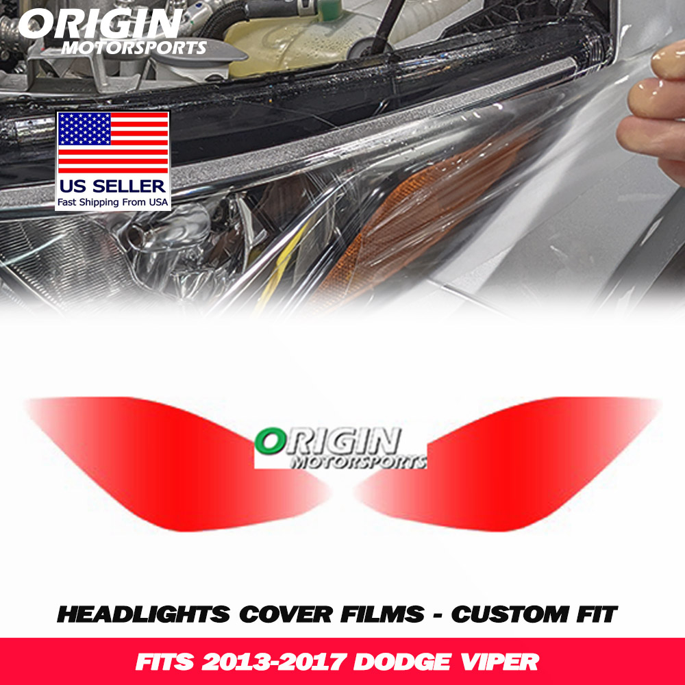 2013-2017 Dodge VIPER Precut Headlight PPF Clear Paint Protection Film Kit 2013-2017 Dodge VIPER Precut Headlight PPF Clear Paint Protection Film Kit