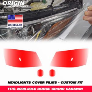 2008-2010 Dodge GRAND CARAVAN Precut Headlight PPF Clear Paint Protection Film Kit 2008-2010 Dodge GRAND CARAVAN Precut Headlight PPF Clear Paint Protection Film Kit