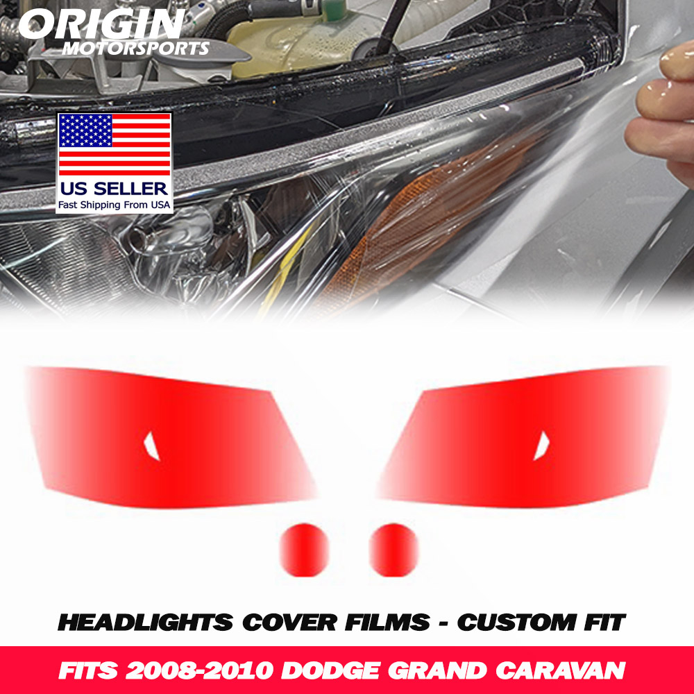 2008-2010 Dodge GRAND CARAVAN Precut Headlight PPF Clear Paint Protection Film Kit 2008-2010 Dodge GRAND CARAVAN Precut Headlight PPF Clear Paint Protection Film Kit