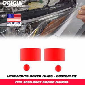 2005-2007 Dodge DAKOTA Precut Headlight PPF Clear Paint Protection Film Kit