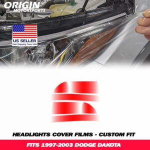 1997-2003 Dodge DAKOTA Precut Headlight PPF Clear Paint Protection Film Kit 1997-2003 Dodge DAKOTA Precut Headlight PPF Clear Paint Protection Film Kit
