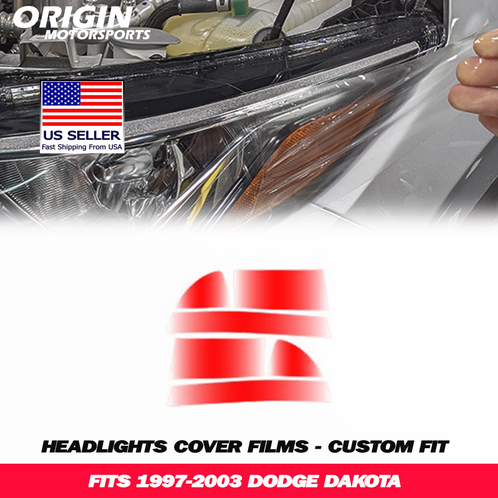 1997-2003 Dodge DAKOTA Precut Headlight PPF Clear Paint Protection Film Kit 1997-2003 Dodge DAKOTA Precut Headlight PPF Clear Paint Protection Film Kit