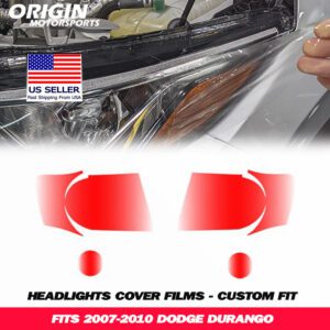 2007-2010 Dodge DURANGO Precut Headlight PPF Clear Paint Protection Film Kit