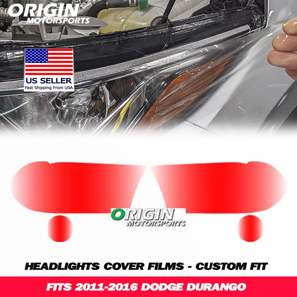 2011-2016 Dodge DURANGO Precut Headlight PPF Clear Paint Protection Film Kit 2011-2016 Dodge DURANGO Precut Headlight PPF Clear Paint Protection Film Kit