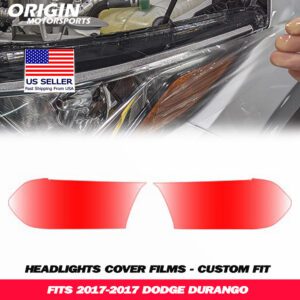 2017-2017 Dodge DURANGO Precut Headlight PPF Clear Paint Protection Film Kit 2017-2017 Dodge DURANGO Precut Headlight PPF Clear Paint Protection Film Kit